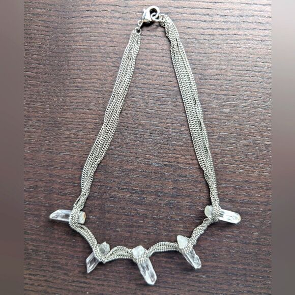 URBAN Outfitters natural Quartz layered necklace - Picture 4 of 9